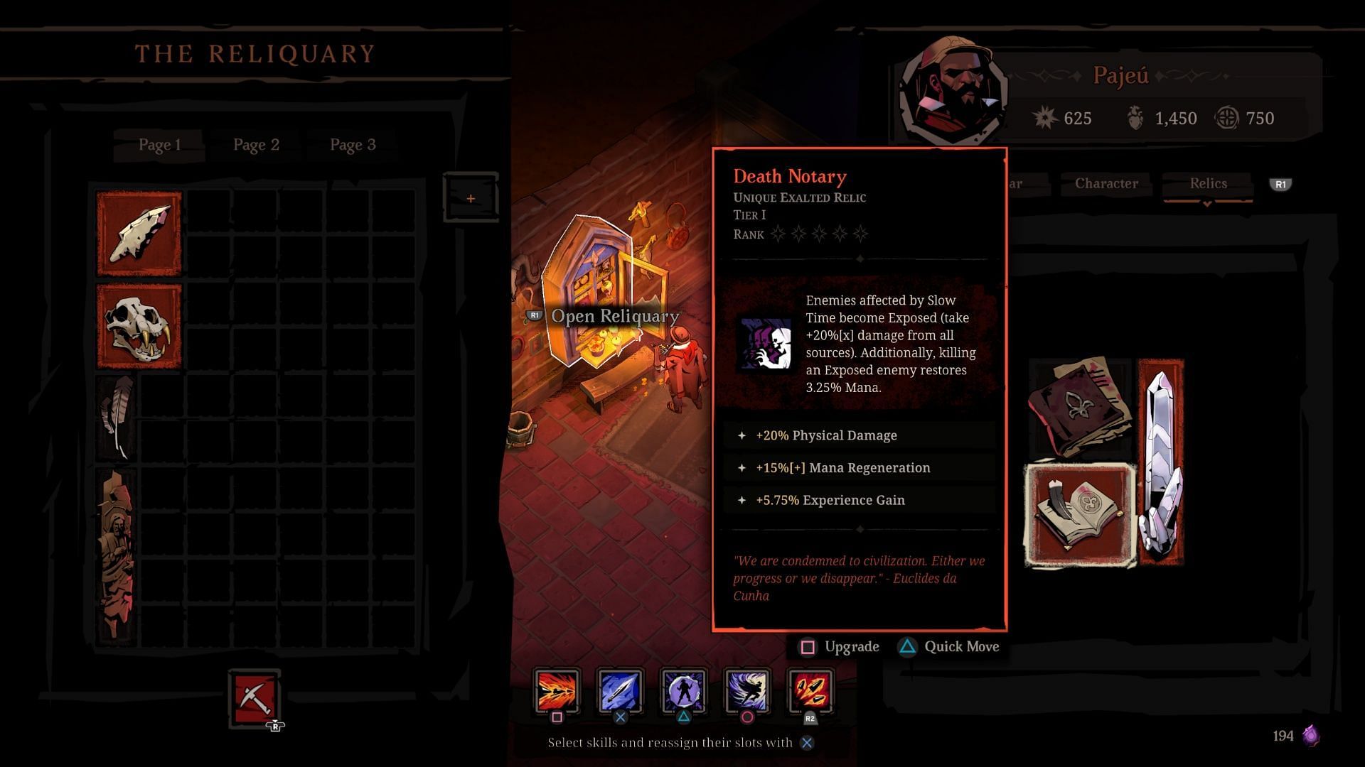 Sure, I found amazing Relics, but not for the build I was going for! (Image via Mad Mushroom)